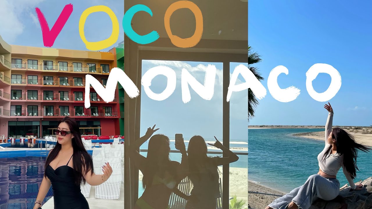 [Dubai Vlog Eng] VOCO Monaco in World Islands ✨🇦🇪🏨 #staycation #dubai #worldisland #friends
