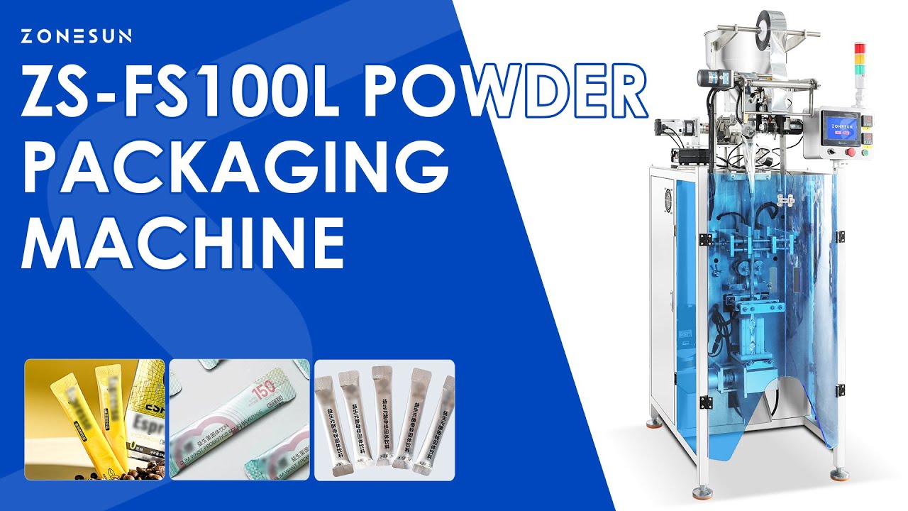 ZONESUN ZS-FS100L Vertical Powder Packing Machines for Small Sachets Pouch Packaging