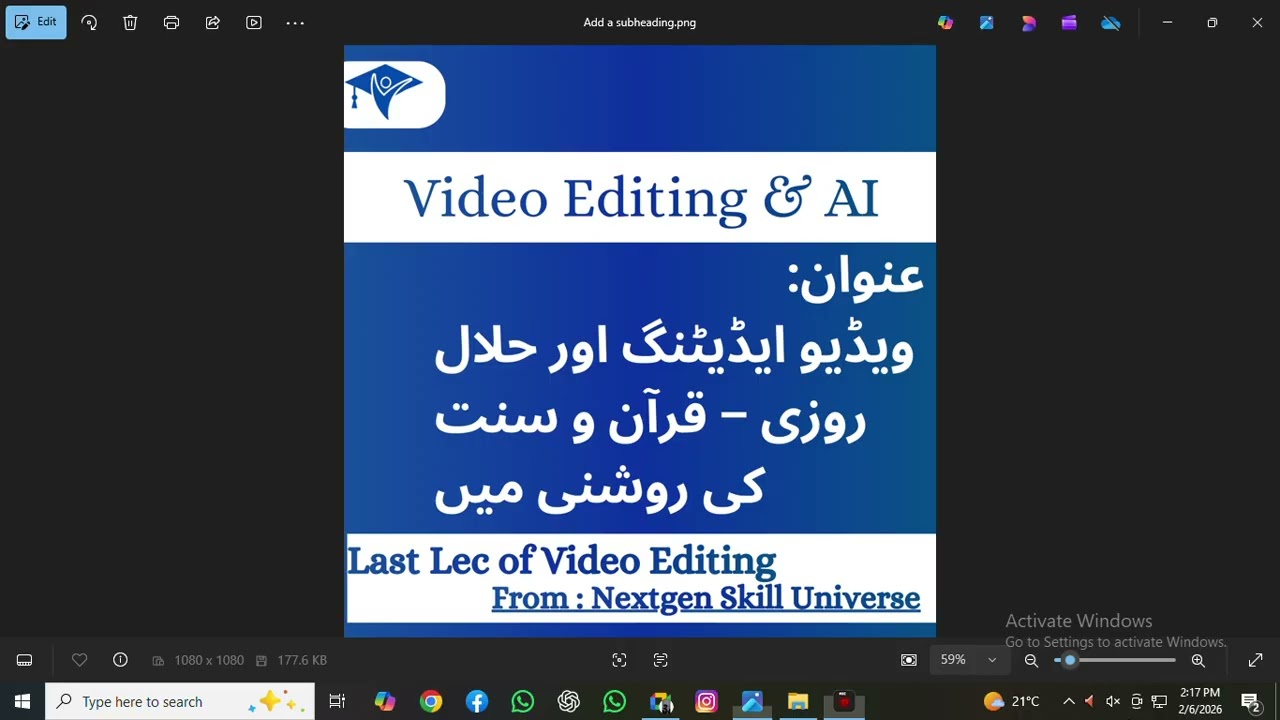 Lec 10 NSU B#1 Video edit and Islam