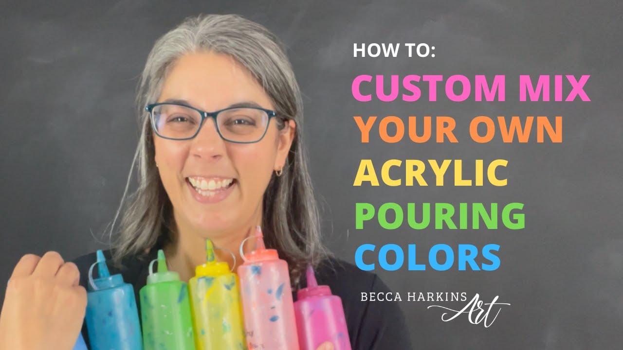PART 1: Easy Way to Mix Custom Colors - Acrylic Pouring for Beginners