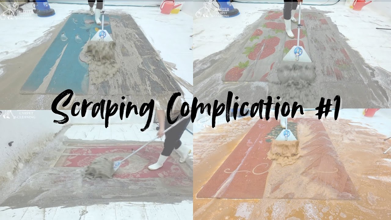 Carpet Scraping Compilation || Carpet Cleaning Master