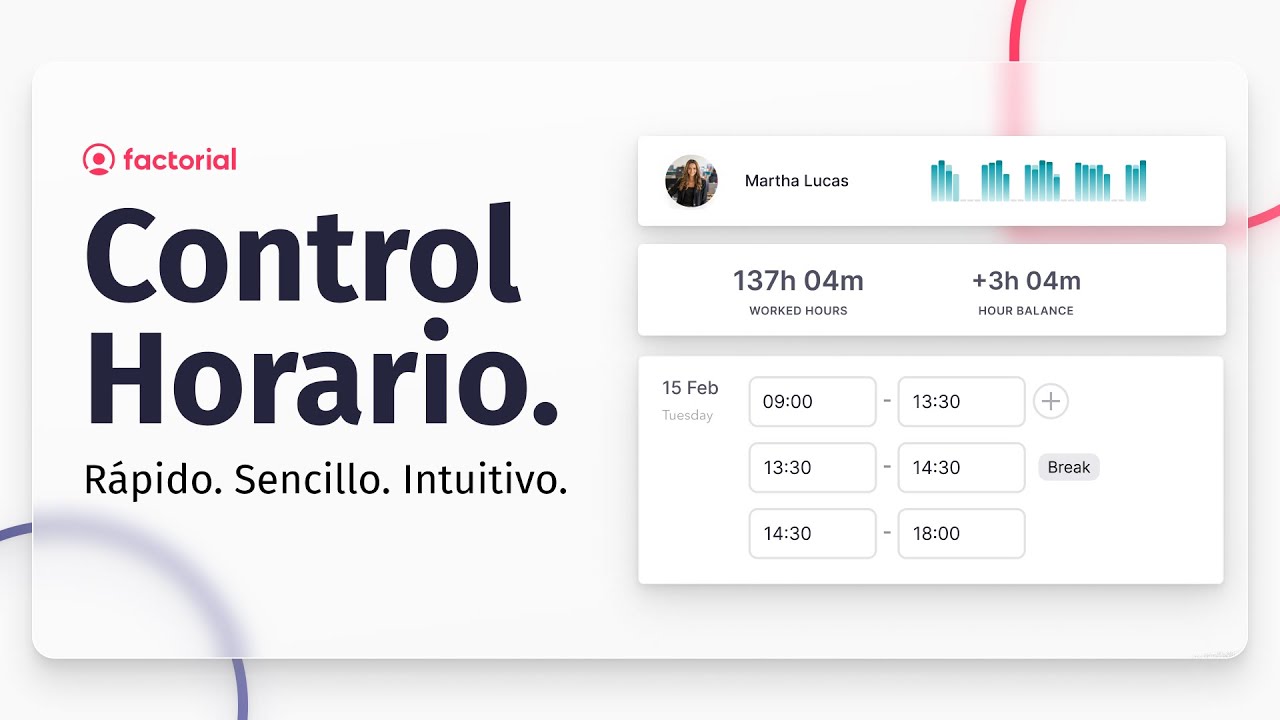 CONTROL HORARIO mucho m&aacute;s sencillo con FACTORIAL ⏰