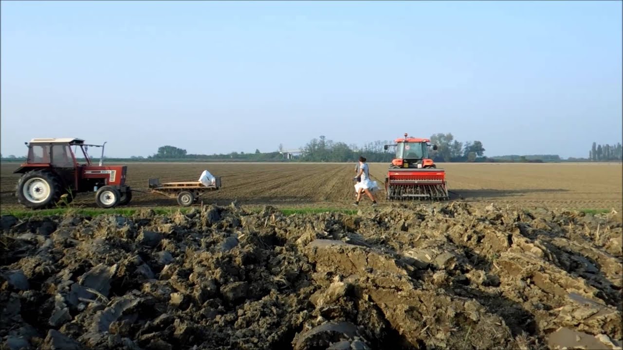 Kubota M7040 - Carraro Colorado 2500 - Semina grano 2012