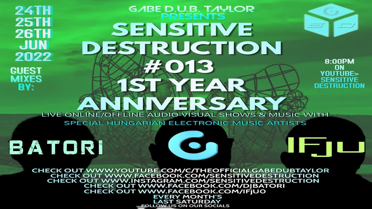 Sensitive Destruction Episode #013 - 1ST YEAR ANNIVERSARY PART I. - MIXED BY ZSOLT BATORI