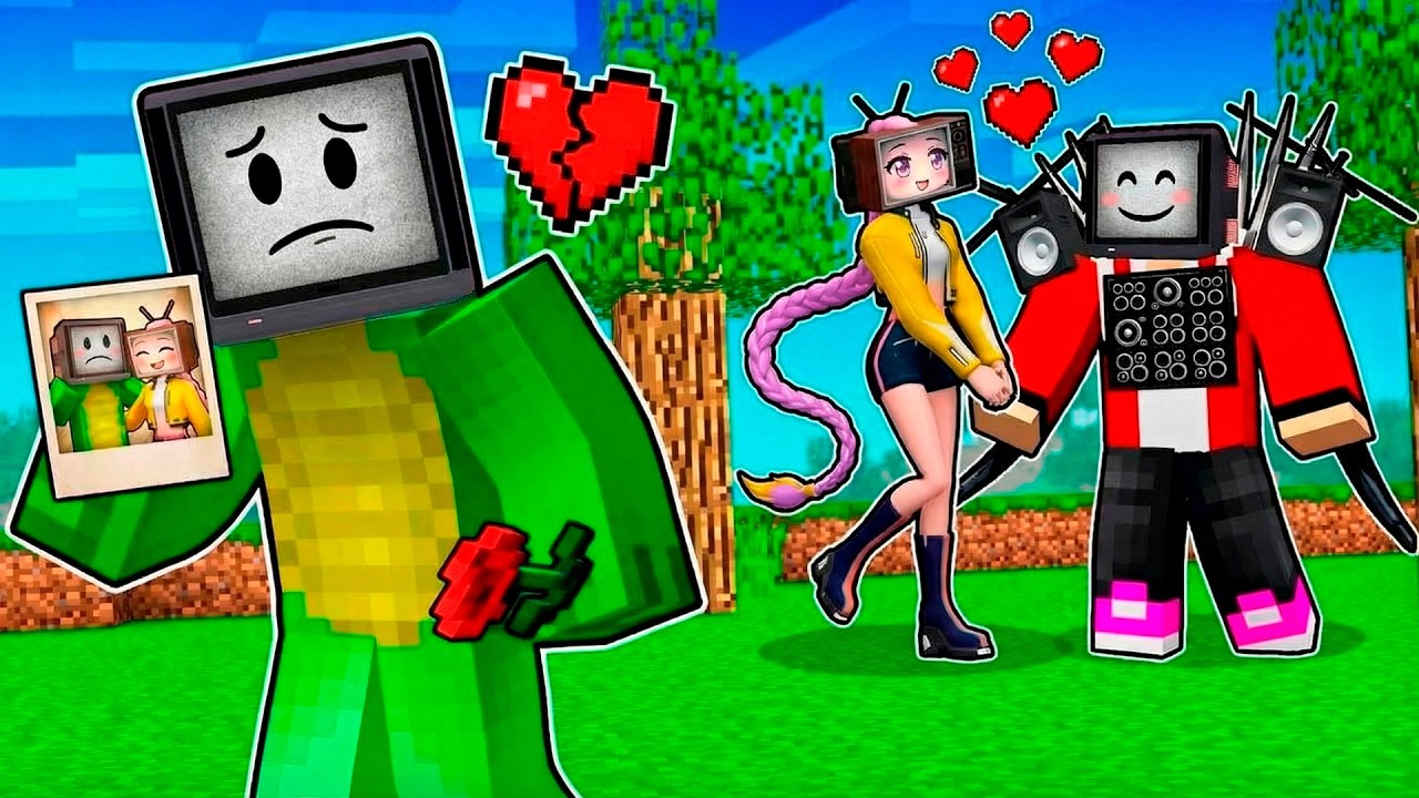 TV RUMI FELL in LOVE with TV JJ in Minecraft - Maizen