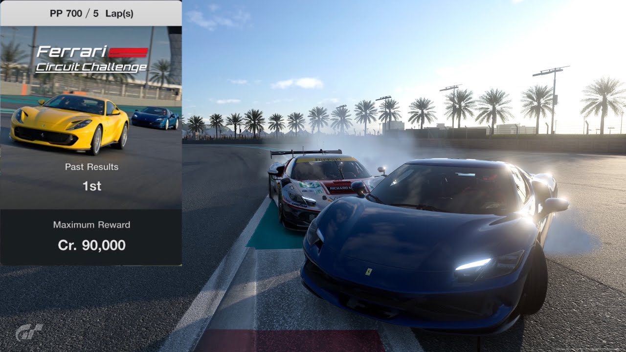 GT7 Ferrari Challenge - Yas Marina Circuit