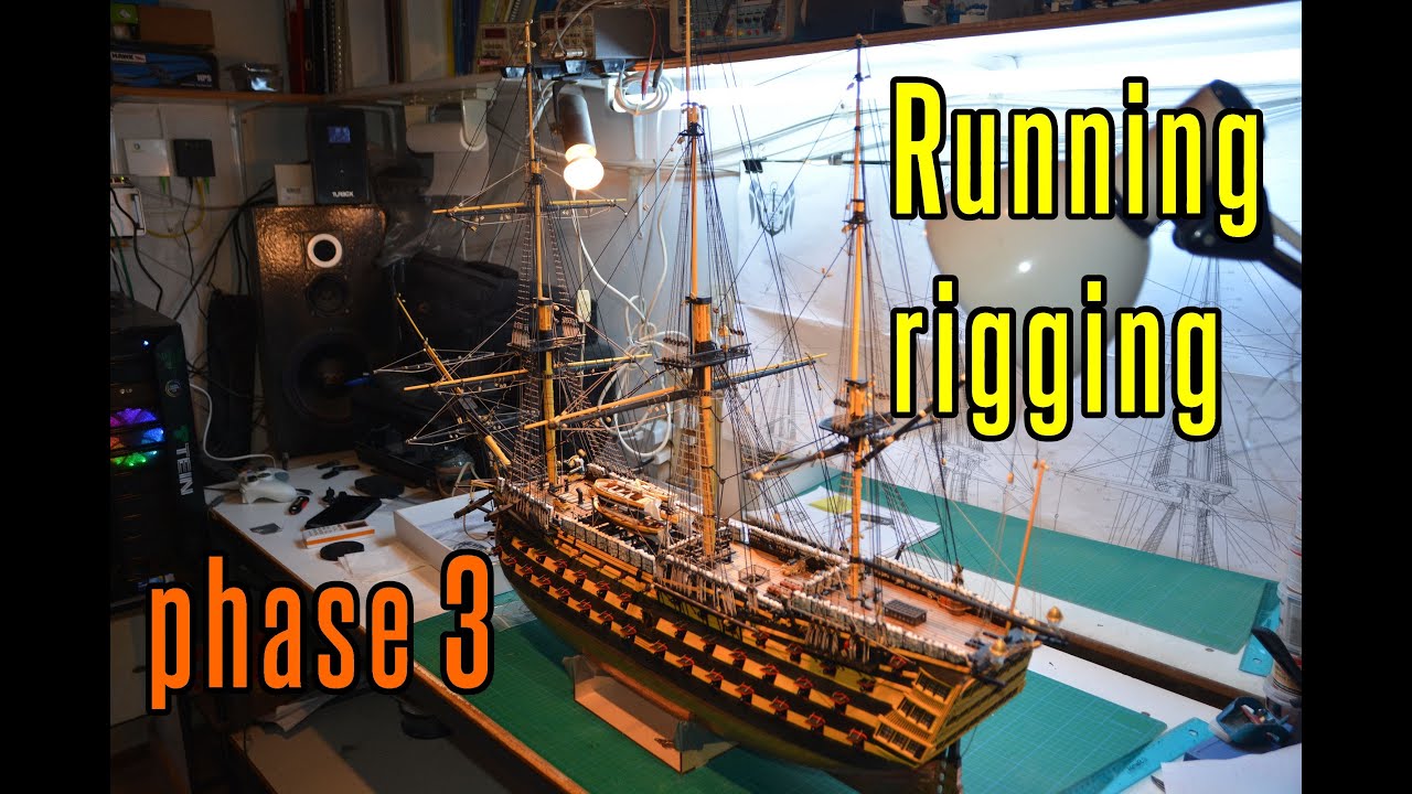 HMS Victory - part 82 Running Rigging (phase 3)