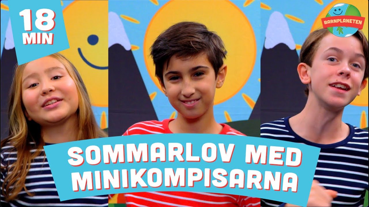 Barnplatenen långvideo - Minikompisarnas sommarlov - 10 låtar med Vatten Lek och Bus, Baby haj m.fl