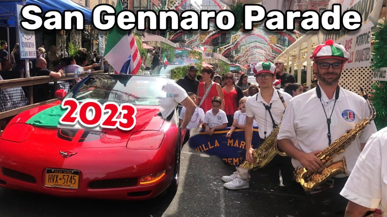 HD[4K] 2023 San Gennaro Parade | Car Rally Show | Little Italy Manhattan NewYork 🇺🇸