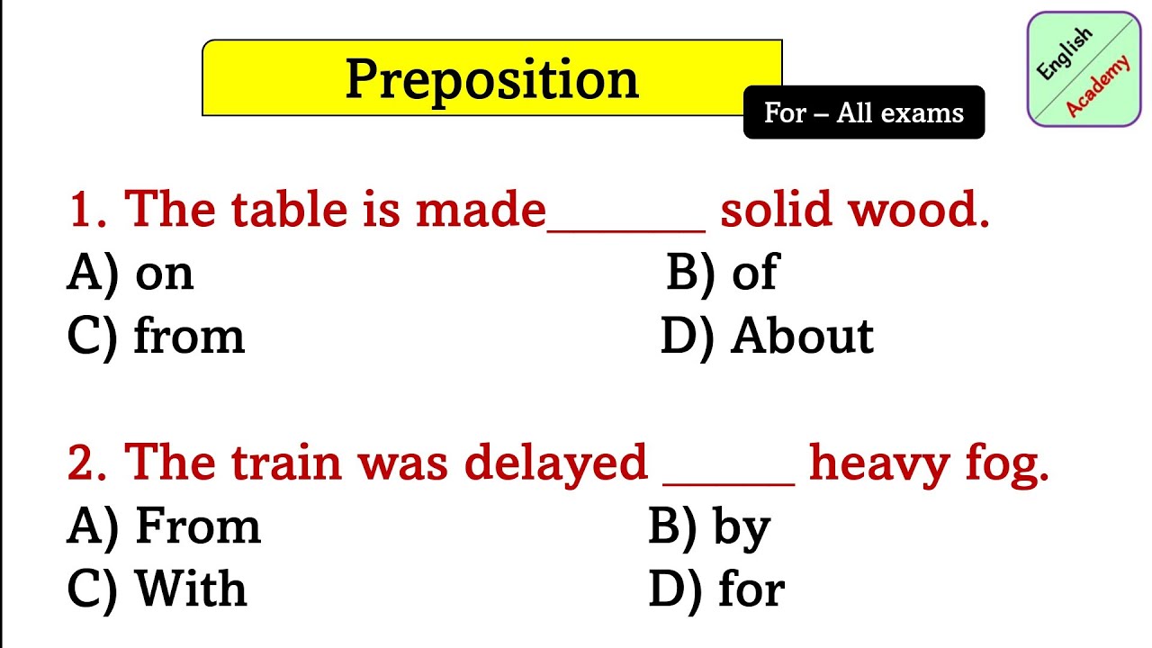 #prepositions practice set (44) questions for all exams #competitiveexams  #englishacademybydeepakkr