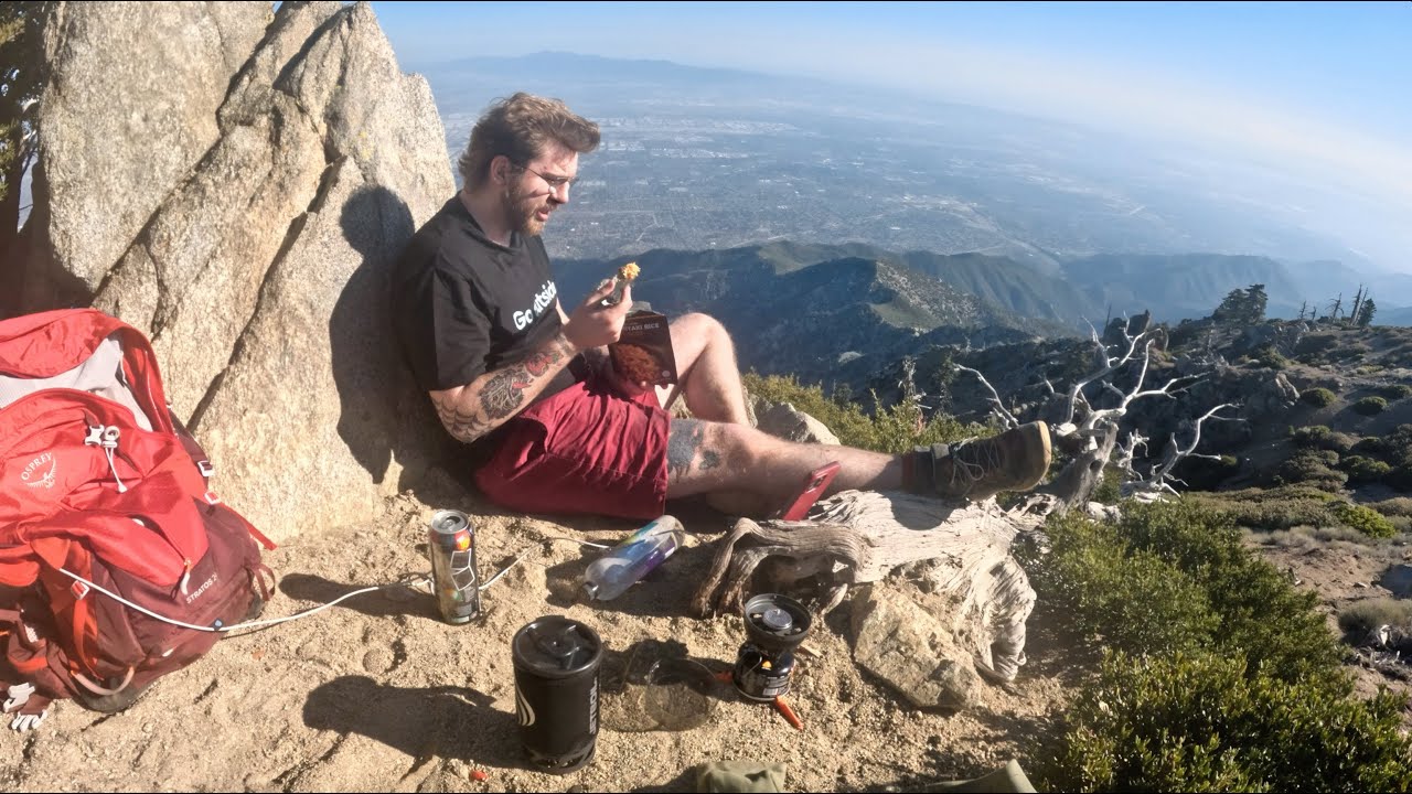 Solo Hiking Cucamonga Peak and Eating Dinner at the Summit