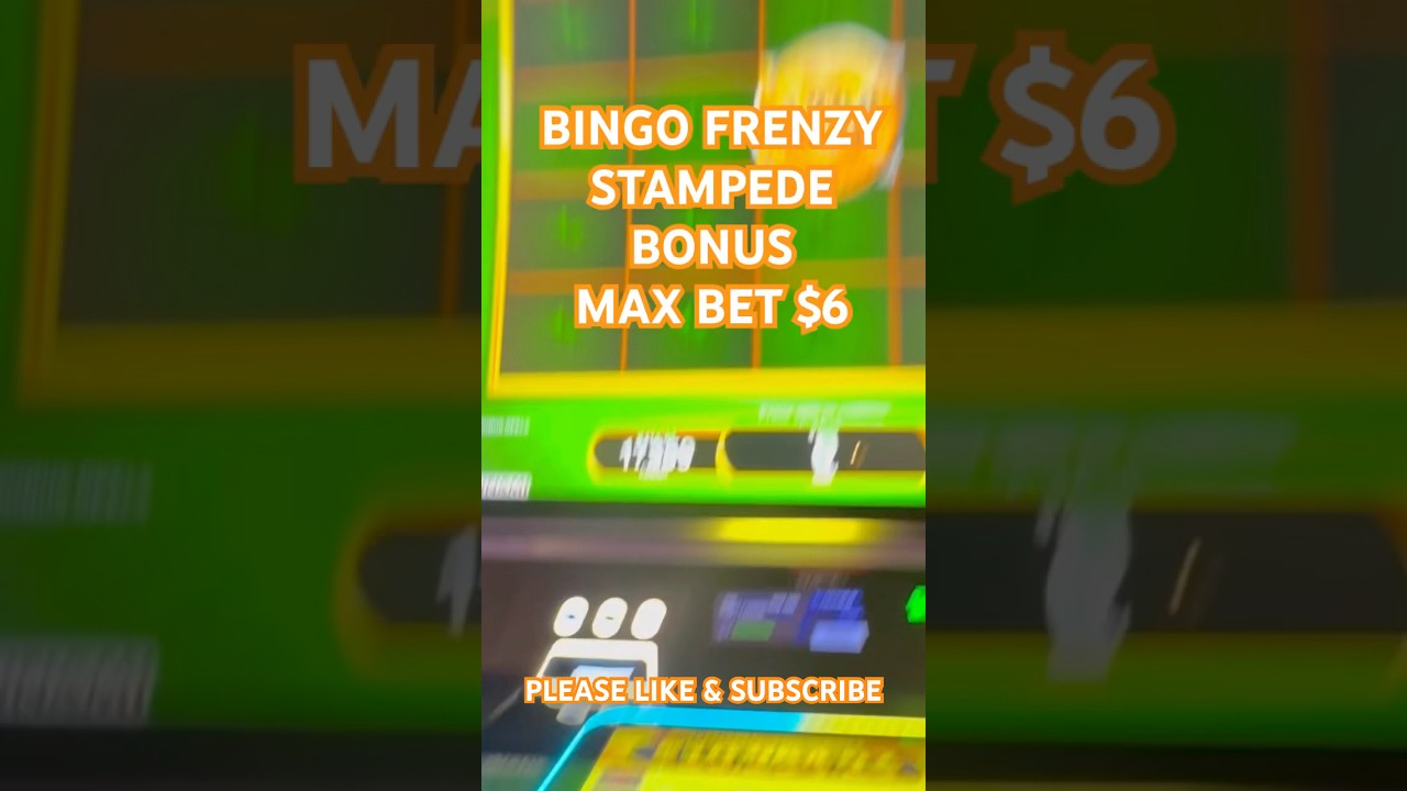 BINGO FRENZY STAMPEDE BONUS #slot #vegaspromoter #casino #slotmachine #bonus #bingo