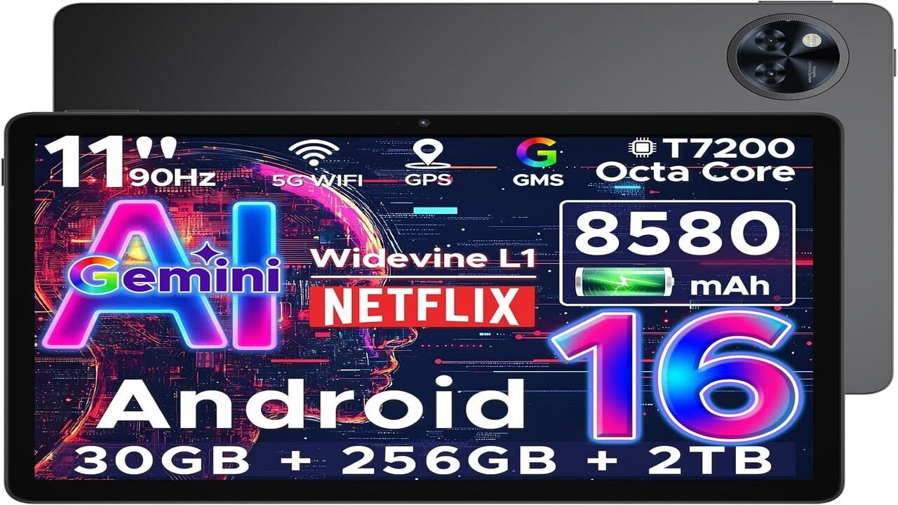 DOOGEE U11 Pro 2025 Newest Android 16 Tablet 11 Inch