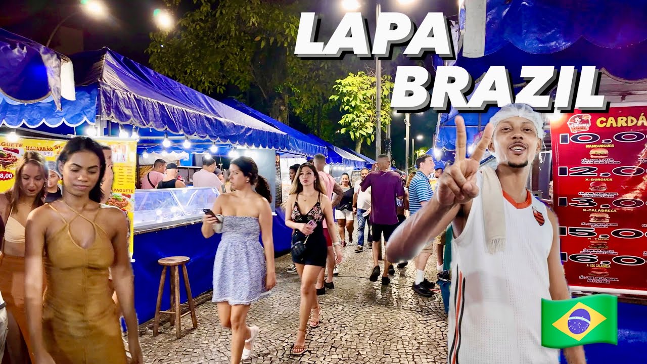 LAPA NIGHTLIFE 🇧🇷 | 4K Walk | Rio De Janeiro - Brazil