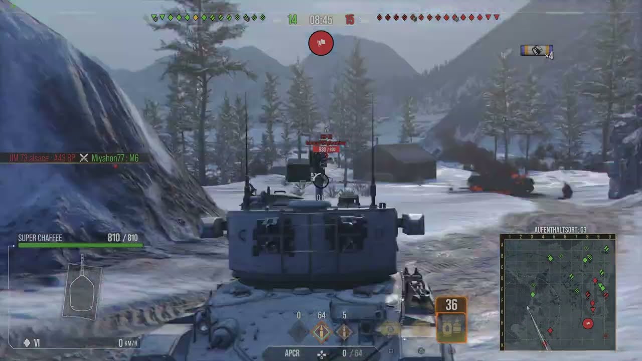 WOT Console / Ace / New Map / Sewerogorsk / Super Chaffee on fire