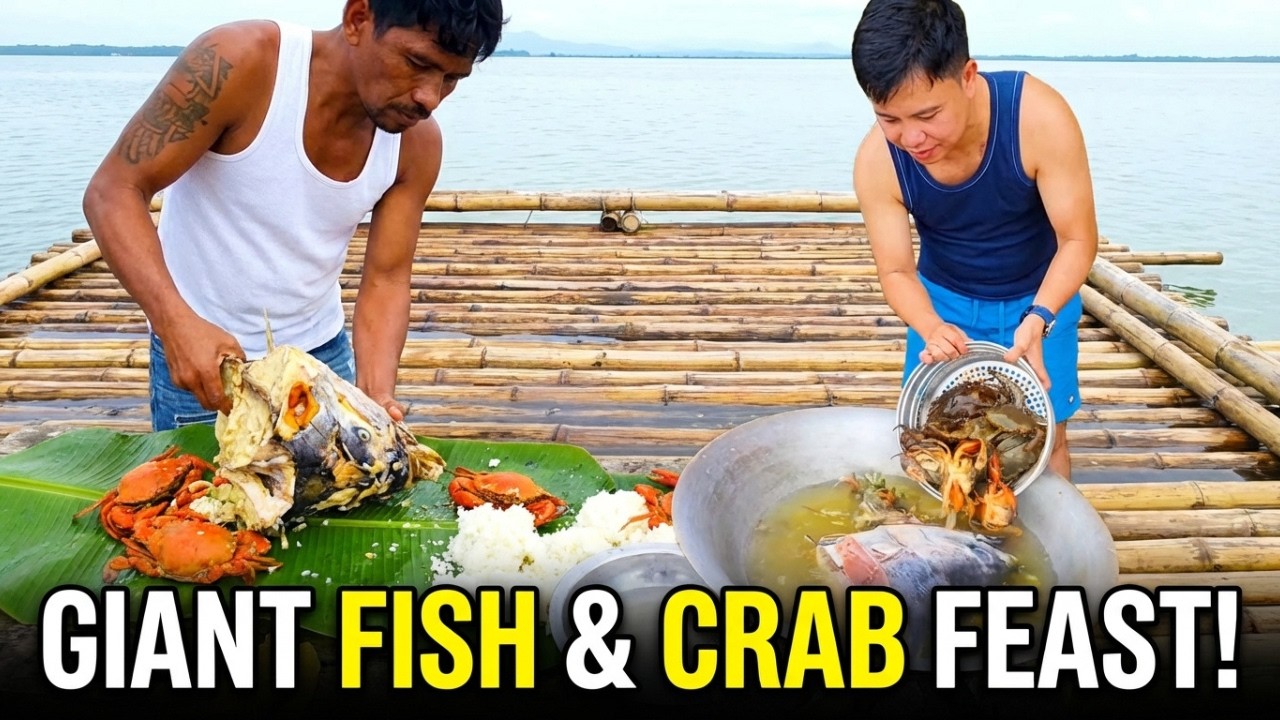 Catch and Cook Seafood Feast: Grilling a Giant Tuna Head