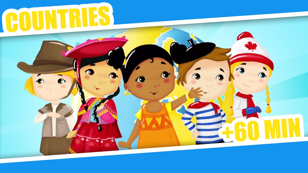 Countries of the World | Kid Song + 60Mins Nursery Rhymes for Children