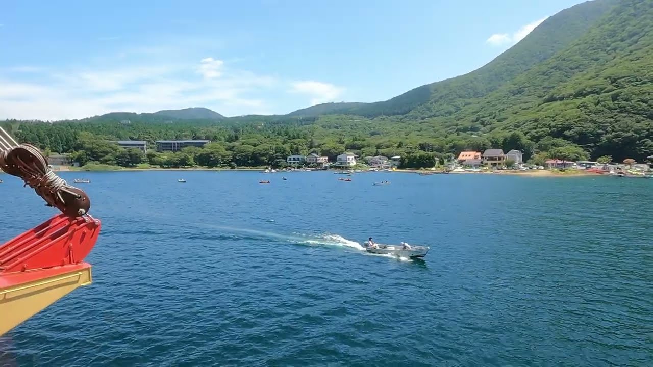 Hakone Sightseeing  Cruise - Moto Hakone Port to Togendai Port | 4K ASMR | Japan Silent Explorer