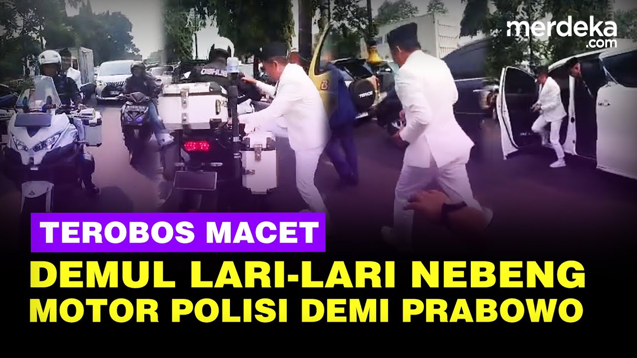Tegang Dedi Mulyadi Lari Nebeng Motor Polisi Terobos Macet Bogor Demi Acara Prabowo di Unhan