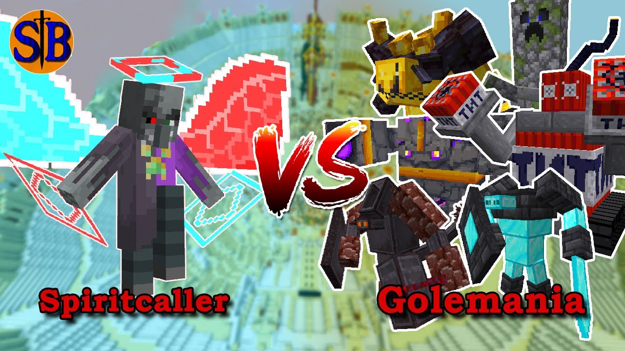 Spiritcaller vs Golemania | Minecraft Mob Battle
