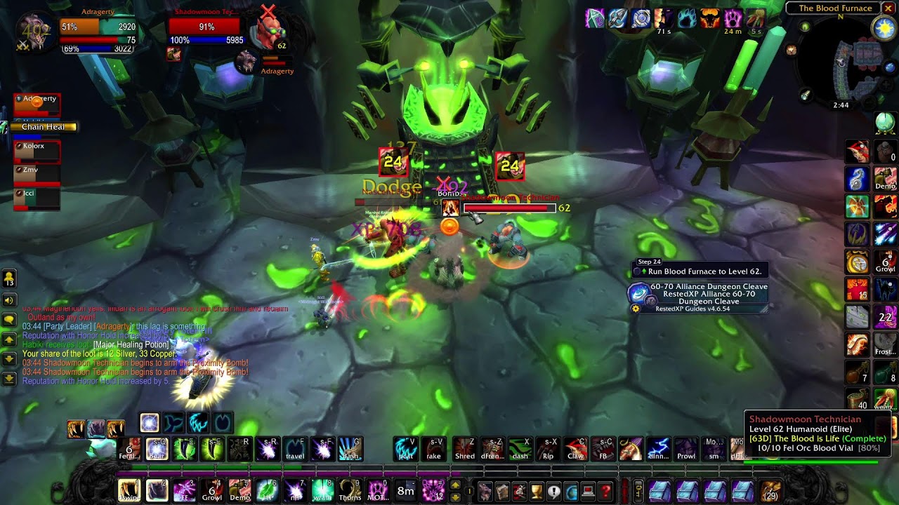 TBC Released. Leveling up.