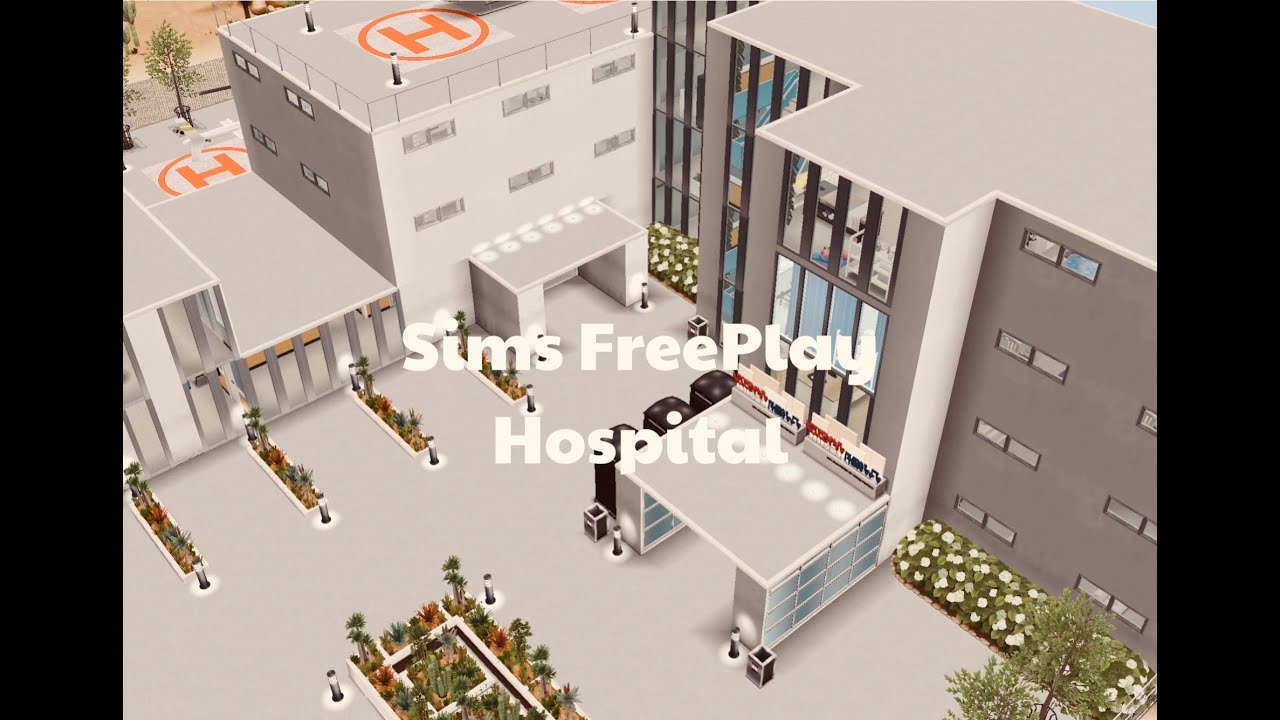 Sims FreePlay Hospital 🚑 Huge Build! Floor Plans Included! 😊