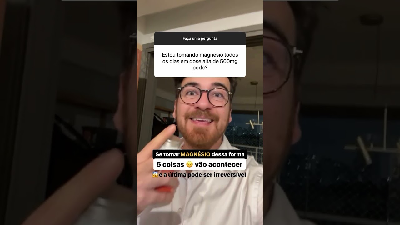 Magn&eacute;sio deve ser usado da forma correta, cuidado com excesso em dosagem.