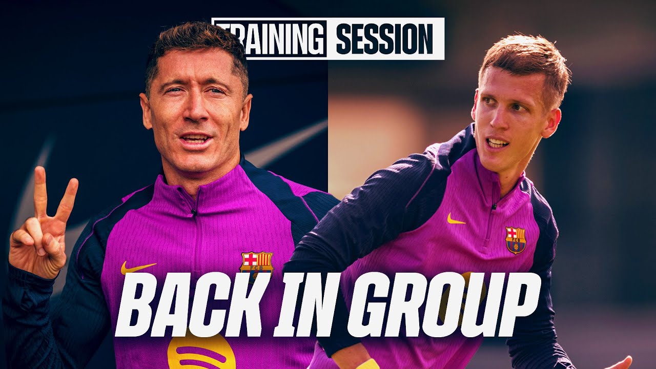 LEWY & OLMO BACK with the GROUP | FC Barcelona Training Session 🔵🔴