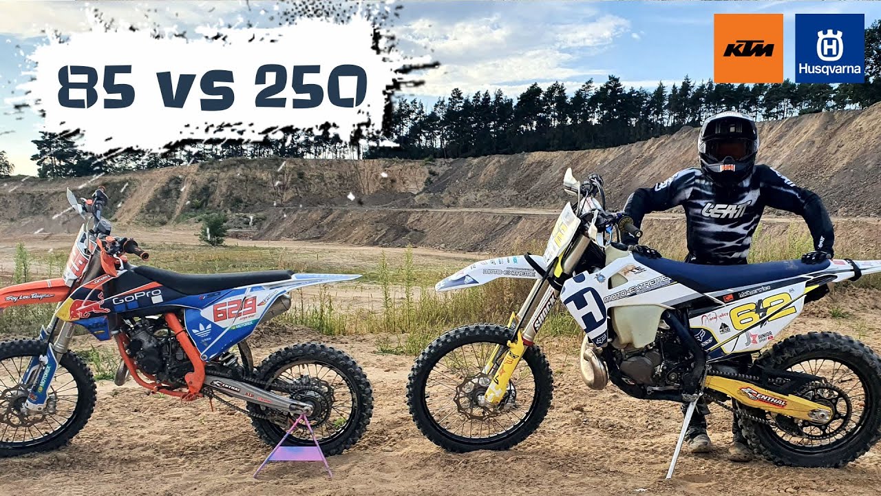 Testuję nową duuużo mocniejszą furę | KTM 85SX vs HSQ TE250