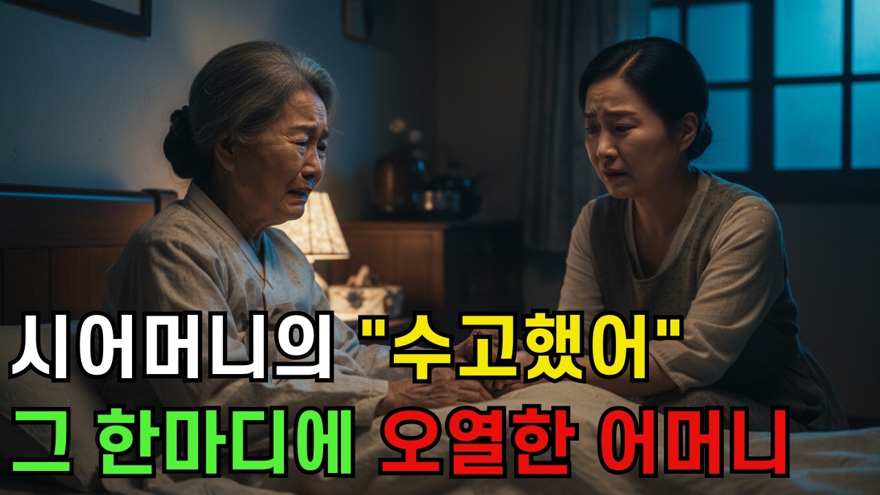 시어머니가 죽기 전 나한테만 사과했다… 30년이라는 시간이 걸렸습니다 | 고부갈등 | 눈물사연 | 감동사연ㅣ 사연라디오 시니어사연 반전사연 노후사연 오디오북
