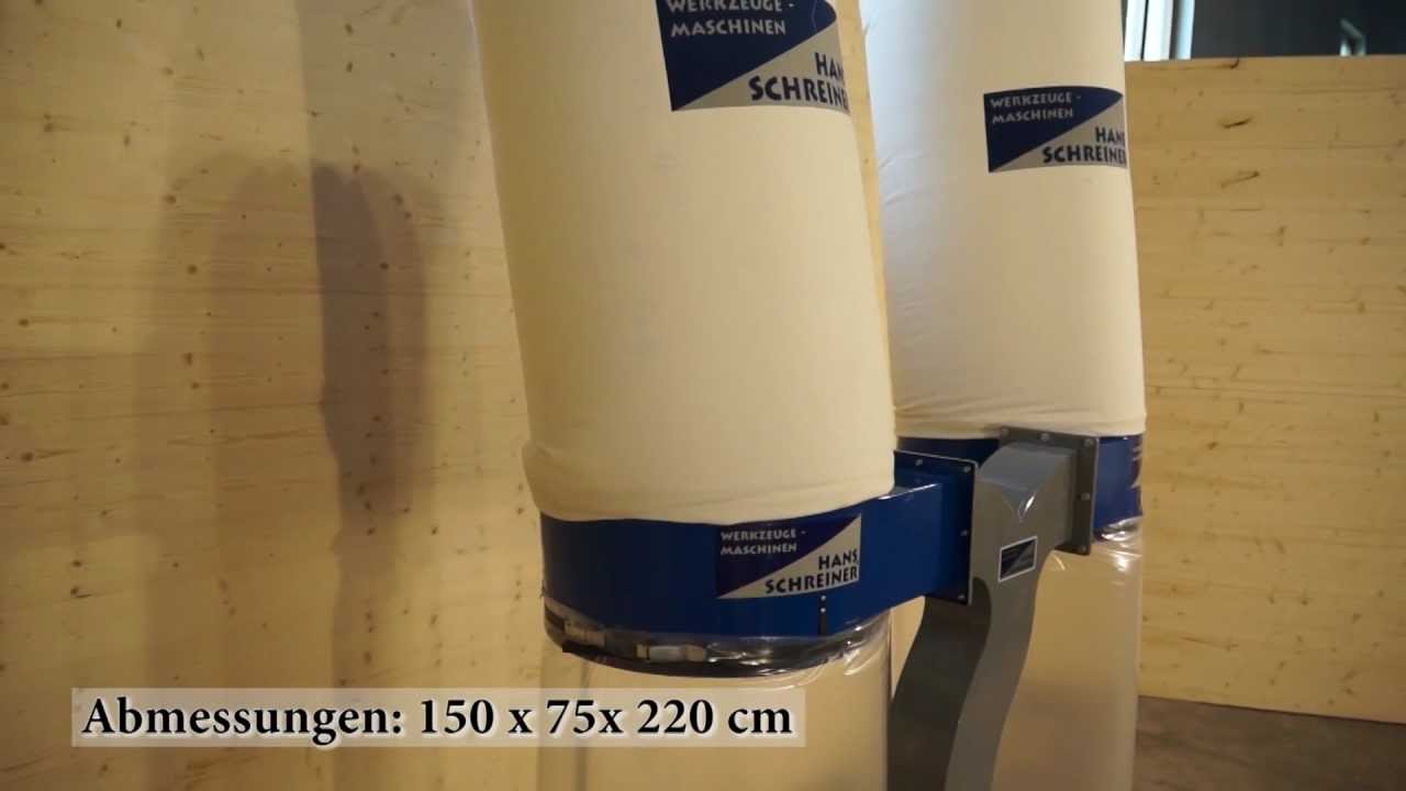 Mein Absaugger&auml;t f&uuml;r Holz, Holzsp&auml;nne und anderes. Doppelte Absaugung mit Filter