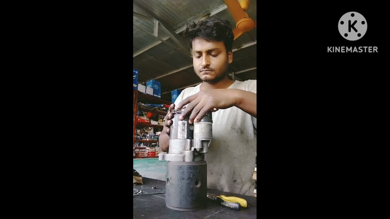 Tata ex2 self starter servicing and fitting,,,