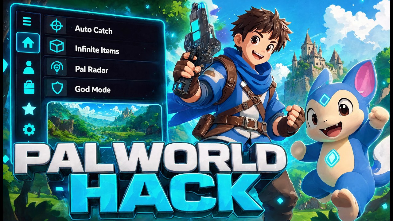 Palworld Mod Menu *Creative Menu* PC| Craft Instantly, Unlimited Resources/ Duplicate Items