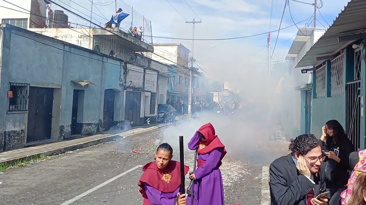 Recibimiento a la virgen de dolores - centenario de hermandad la parroquia 2024