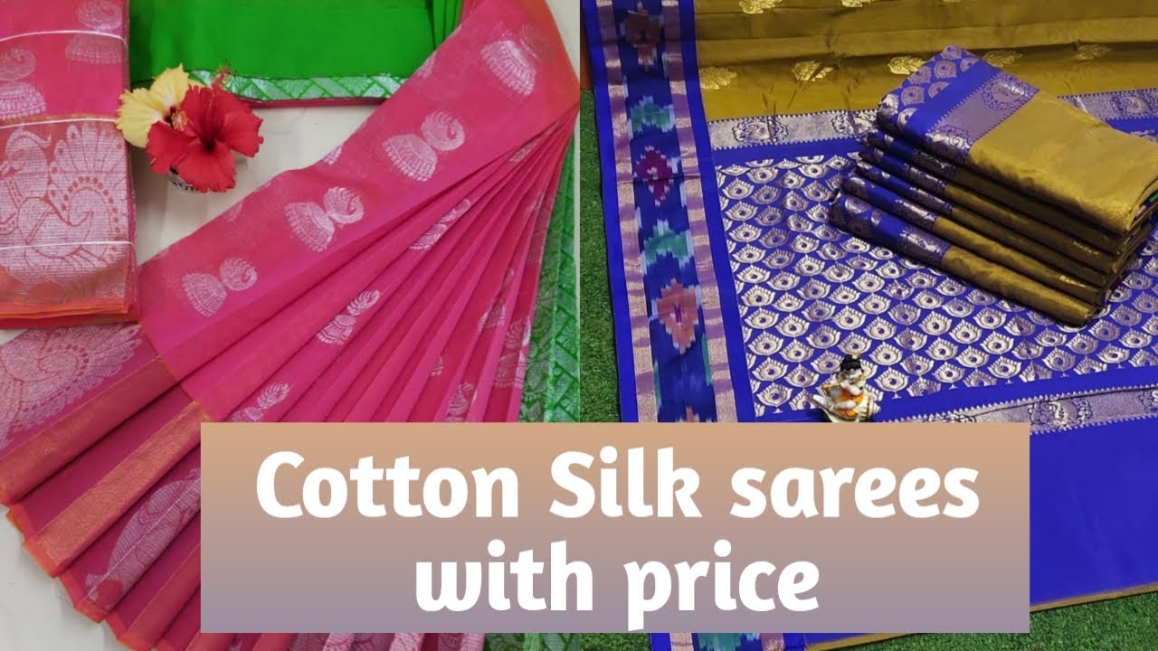 #Cotton silk sarees collection  @Satya Collections Online shopping