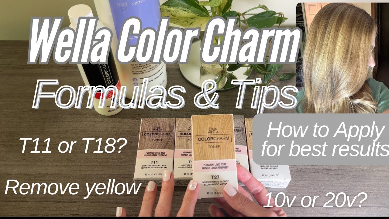 Wella Color Charm Toners | Formulas & Tips | Remove Yellow| Which Shade? | #T18vsT14 #wellatoner ✨