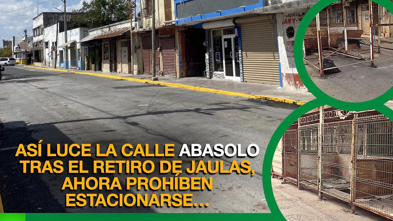 ASÍ LUCE LA CALLE ABASOLO TRAS EL RETIRO DE JAULAS, AHORA PROHÍBEN ESTACIONARSE…