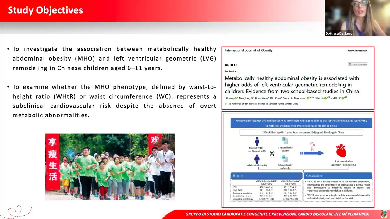 Gruppo di studio Cardiopatie congenite e prevenzione cardiovascolare  in età pediatrica