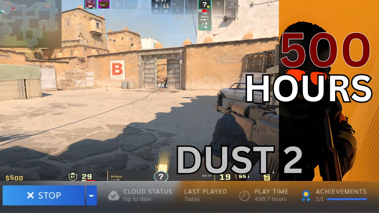 DUST 2 in My 500 HOURS of Play Time in Counter Strike - CS2