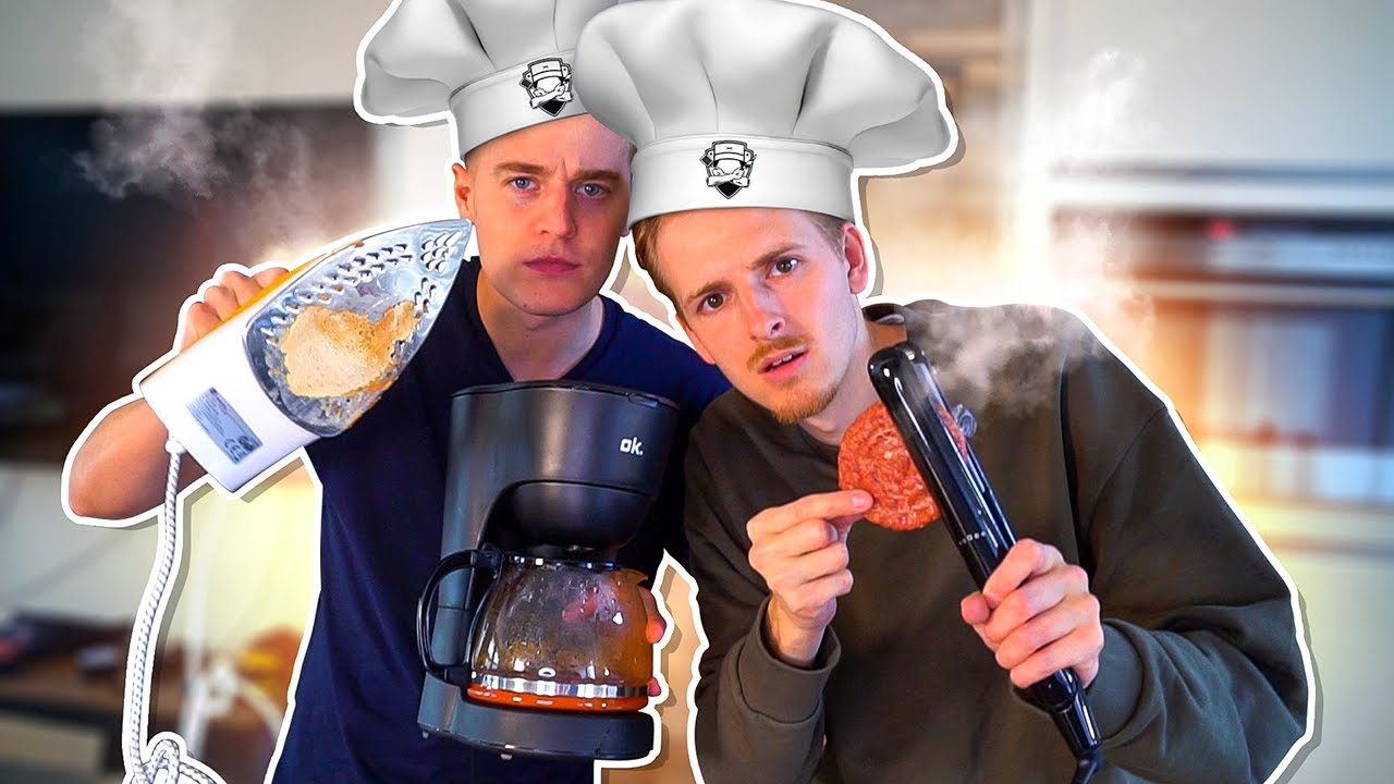 BANKZITTERS KOKEN MET (RANDOM) HUISHOUDELIJKE APPARATEN