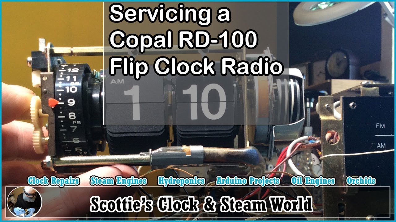 Servicing a Copal RD-100 flip clock radio #FlipClockRepairs #ScottiesClockWorld