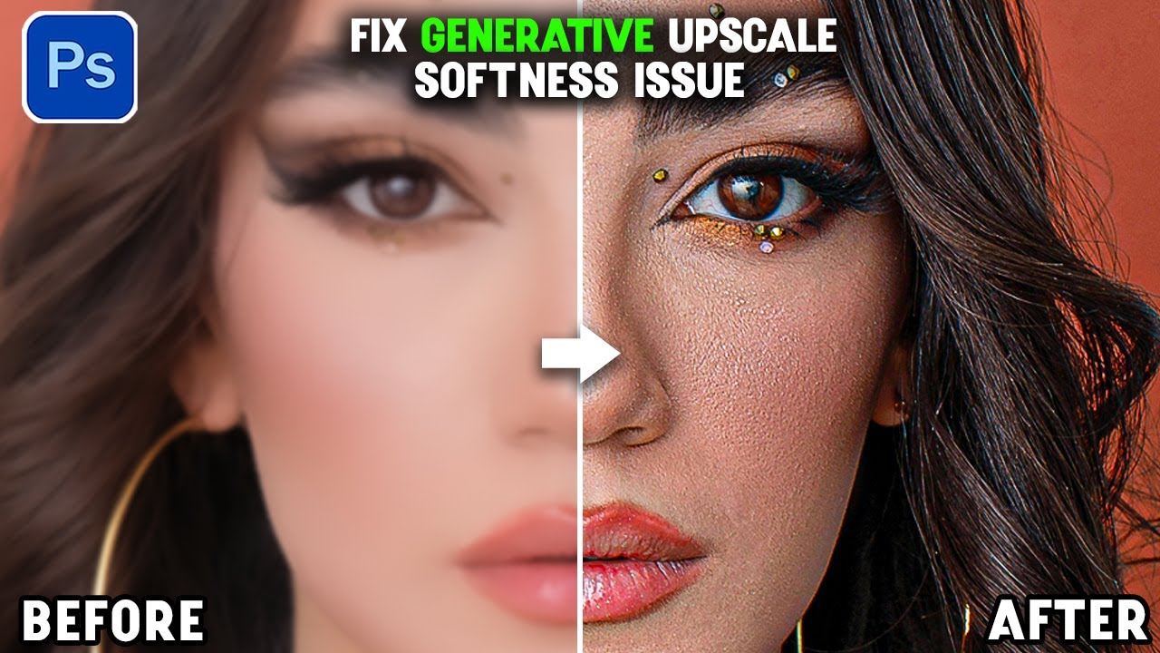 Easily Fix Generative Upscale Softness Issues in Photoshop