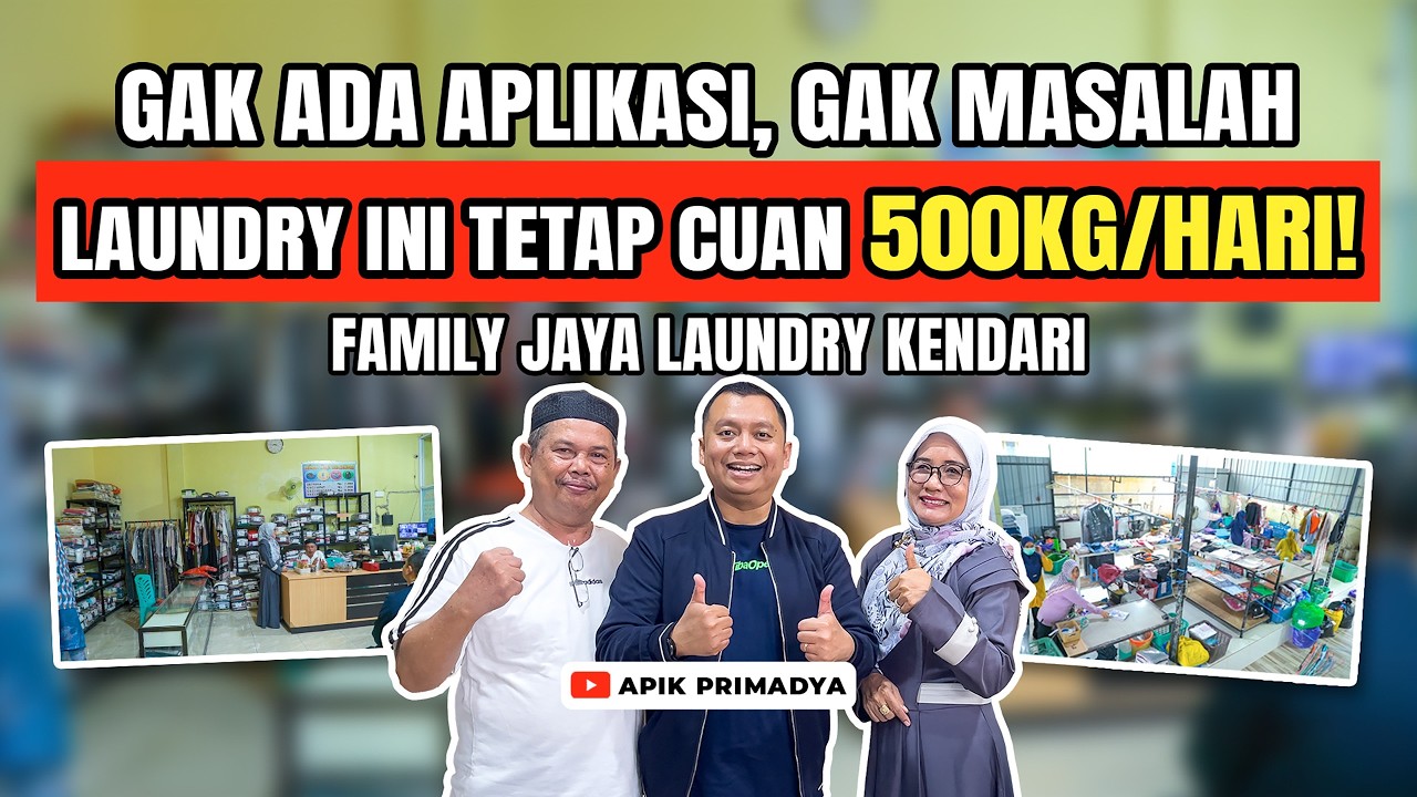 Dari Drop Point Laundry, Kini Punya 3 Cabang, Omzet 600 Kg per Hari | FAMILY JAYA LAUNDRY KENDARI