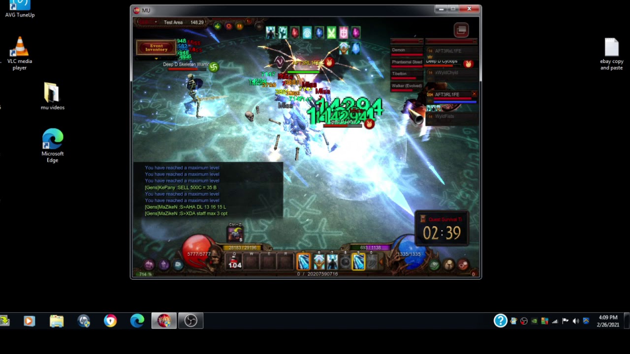 MUONLINE 4th class UP GRADE MISSION WEBZEN