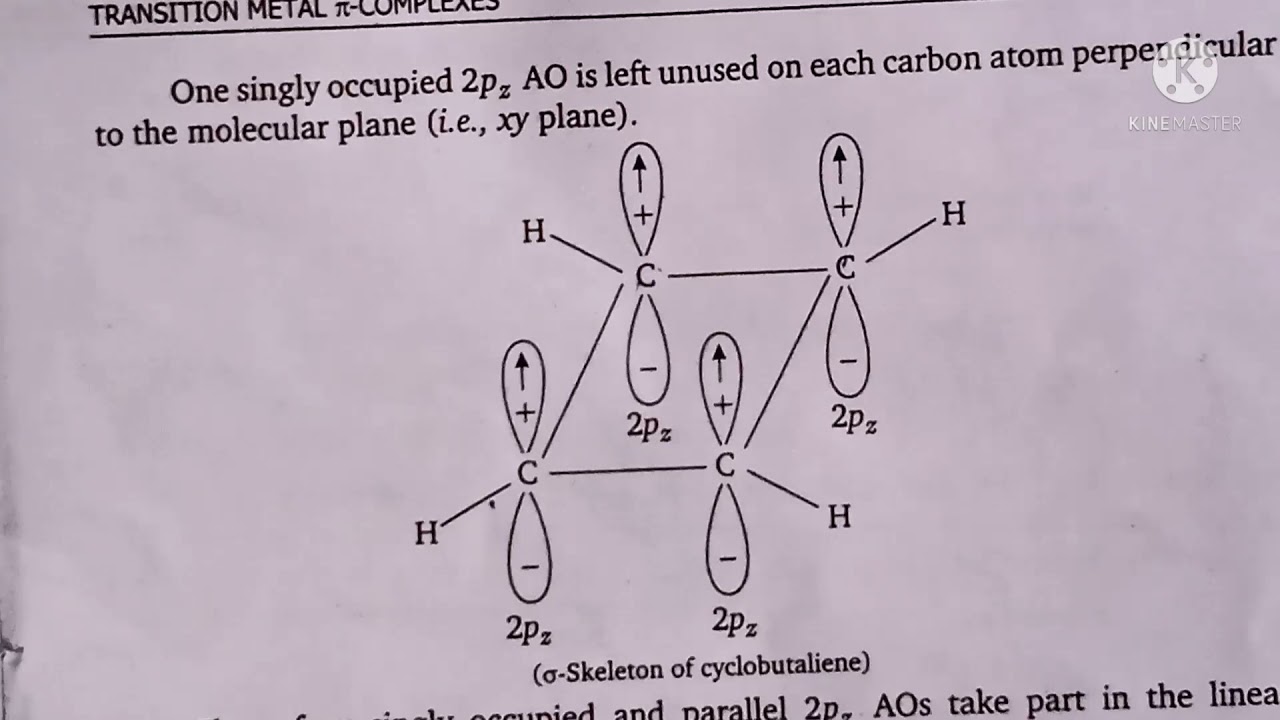 cyclobutadiene complex|| cyclobutadiene complex in organometallic chemistry|| transition metal pie 🔥
