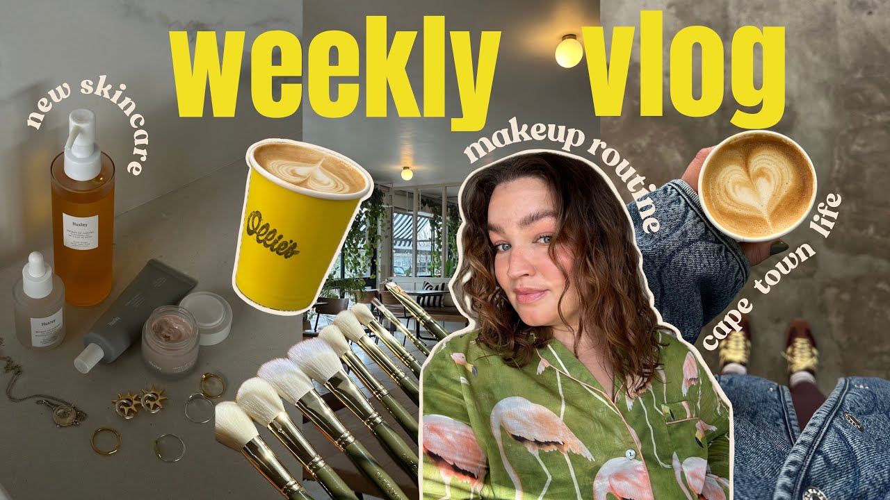 WEEKLY VLOG  |  makeup routine, new skincare, slicked back bun, Cape Town life  |  LeChelle Aldridge