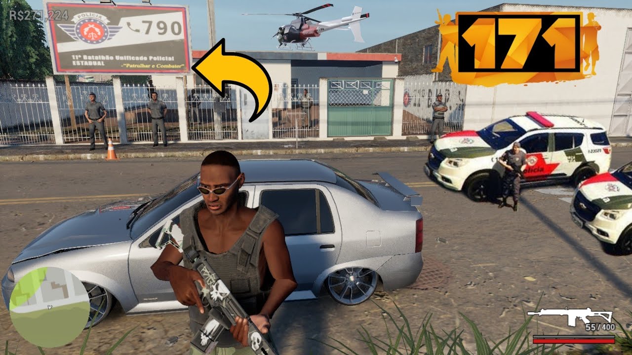 171- ATAQUEI A BASE DA POLÍCIA 😱💥 DERRUBEI O HELICÓPTERO 🚁🚔