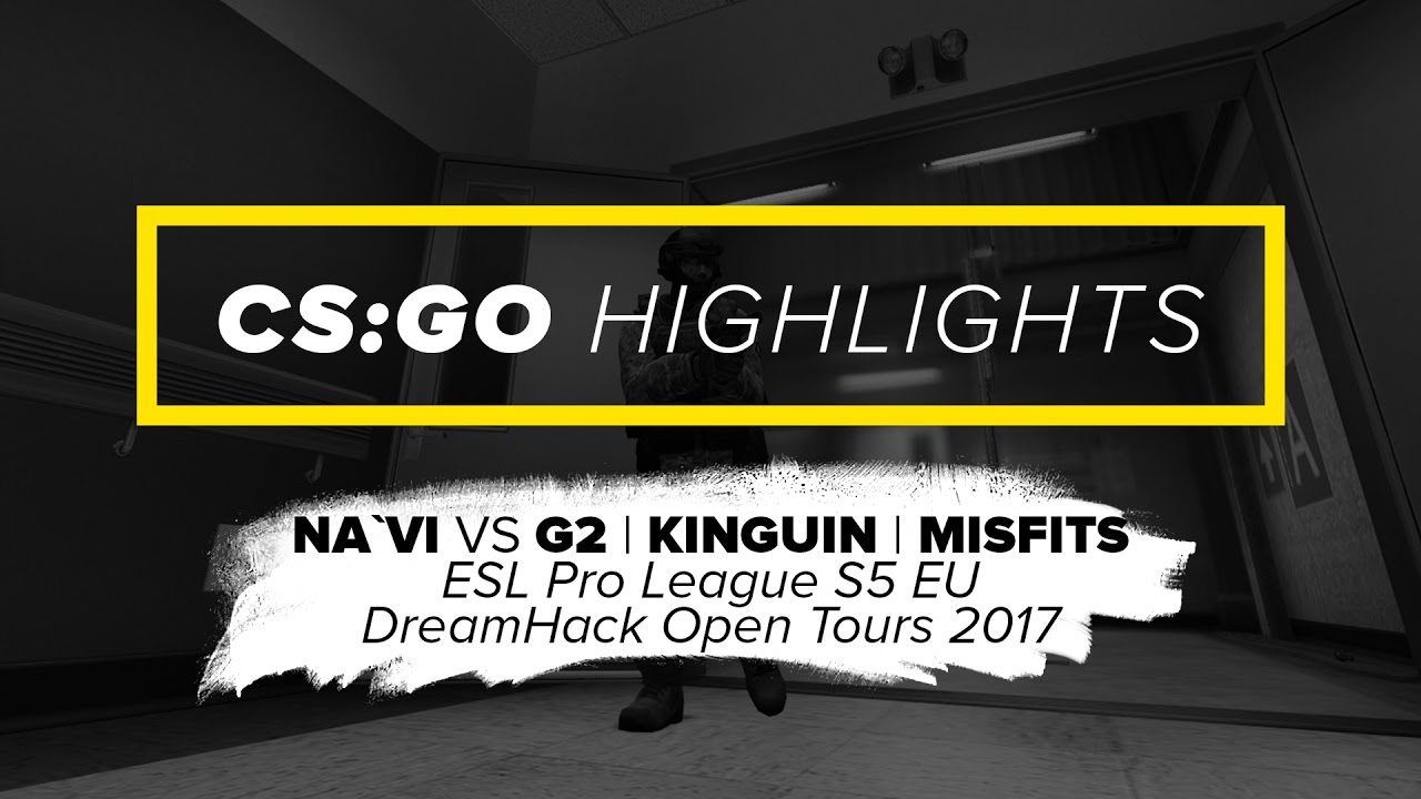 CS:GO Highlights: NAVI vs G2, Kinguin, Misfits @ ESL Pro League S5, DH Open Tours 2017