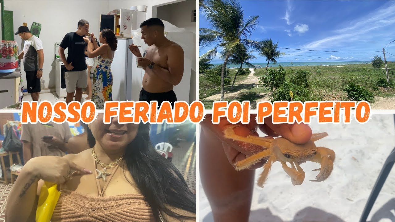 Carnaval animado em família 🌞🌊 Praia, feira, show e muita diversão!