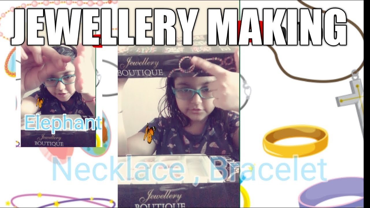 Harshika Pretend Making Jewellery |Bracelets | JEWELRY making for KIDS| Unboxing | TukTukKids | #DIY